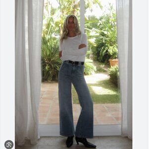 NWT Frame Modern Pocket Wide Leg Jean, sz 27
